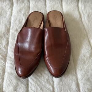 Madewell Brown Leather Mules
